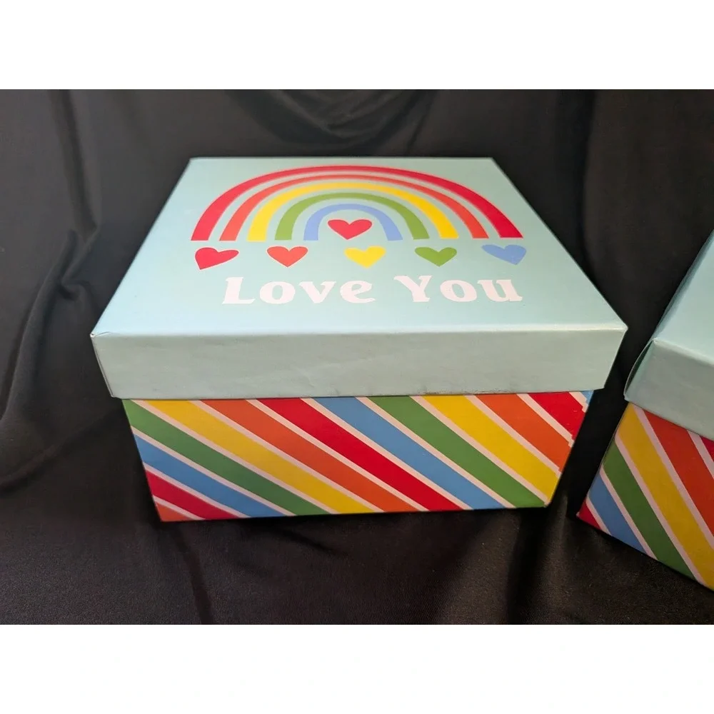 LOT OF 2 RAINBOW, LOVE YOU  6.5